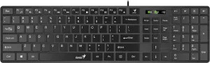 Genius SlimStar 126 COPILOT 31310017426, klávesnice CZ/SK, klasická, drátová (USB), černá