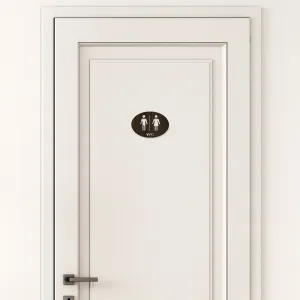 Drevené označenie WC
