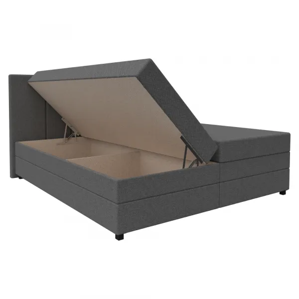 Boxspringová posteľ, sivá, 180x200, ALEXA