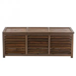 Záhradný úložný box, hnedá, LADAM