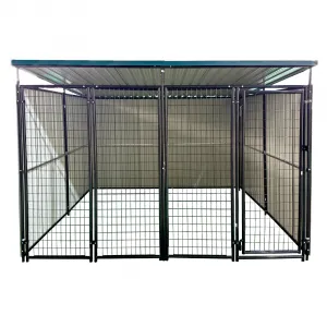 Voliéra pre psa, 250x246x152 cm, tmavozelená, DOGNY TYP 7