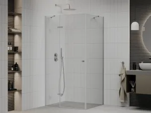 MEXEN/S - ROMA sprchovací kút 105x90, transparent, chróm 854-105-090-01-00