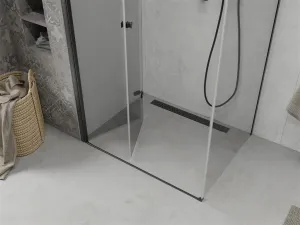 MEXEN/S - Lima sprchovací kút 110 x 70, transparent, čierna 856-110-070-70-00