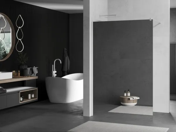 MEXEN/S - KIOTO Sprchová zástena WALK-IN 120 x 200, zrkadlové 8 mm, biela 800-120-101-20-50