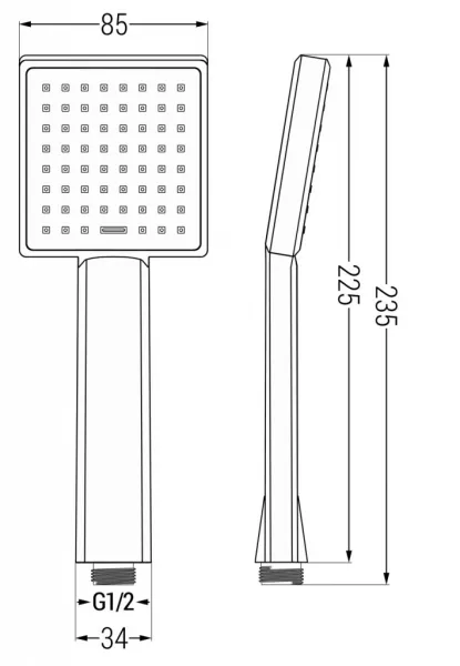 MEXEN/S - Uno DR45 sprchová zostava podomietková, chróm 71435DR45-00