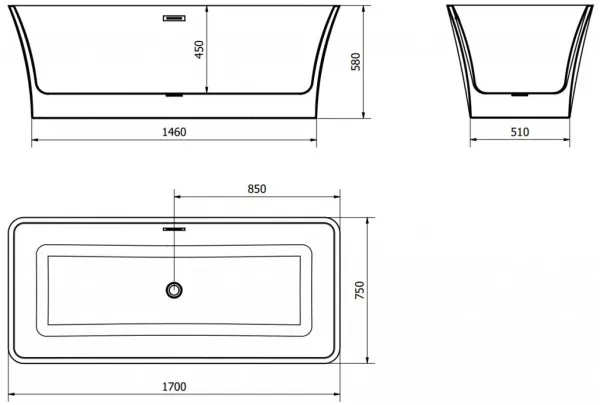 Mexen Tonia, 170 x 75 cm 52171707500-01