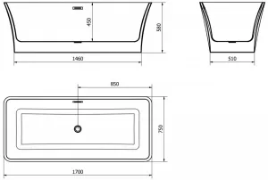 Mexen Tonia, 170 x 75 cm 52171707500-01