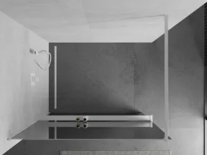 MEXEN/S - Kioto+ Sprchová zástena WALK-IN s poličkou a držiakom uterákov 70 x 200, zrkadlové, biela 800-070-121-20-50