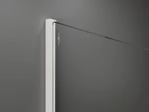 MEXEN/S - Kioto Sprchová zástena WALK-IN 100 x 40, transparent, biela 800-100-212-20-00-040