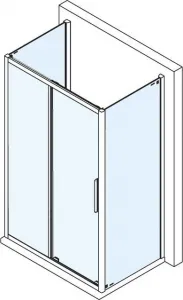 POLYSAN - EASY sprchový kout tri steny 1100x700, L/P varianta, číre sklo EL1115EL3115EL3115