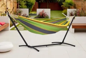 Garden Line Kovový rám na hojdaciu sieť Trevisa čierny
