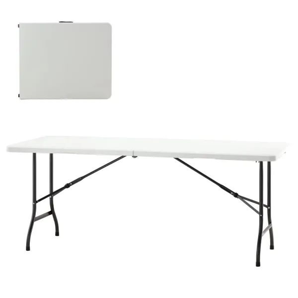 Chomik Záhradný stôl SLEEK | biela 180 cm