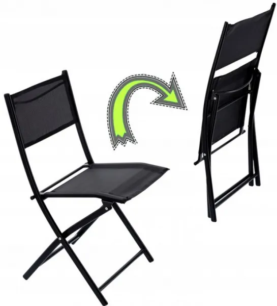 Súpravabalkónovéhonábytkuvčiernejfarbe