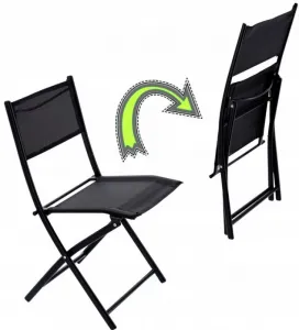 Súpravabalkónovéhonábytkuvčiernejfarbe