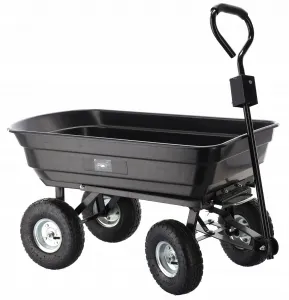 Garden Line Zahradní vozík LIGHT 75 L černý