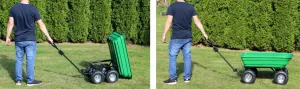 Garden Line Zahradní vozík LIGHT 75 L černý