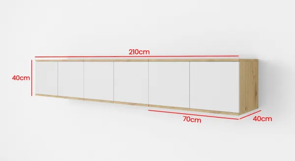 ArtPK Závesný TV stolík SEVILLA | 210 cm