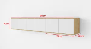 ArtPK Závesný TV stolík SEVILLA | 210 cm