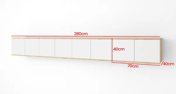 ArtPK Závesný TV stolík SEVILLA | 280 cm