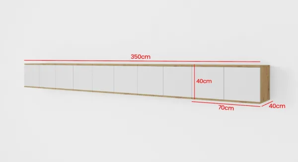 ArtPK Závesný TV stolík SEVILLA | 350 cm