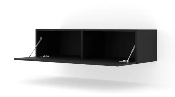 ArtBm Závesný TV stolík BINGO 120 cm | čierny mat