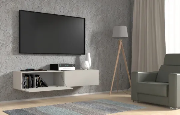 ArtBm Závesný TV stolík BINGO 160 cm | kašmír