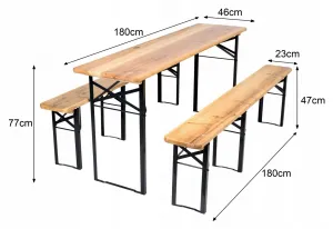 Chomik Pivný skladací set CAMP | 177x23x47cm