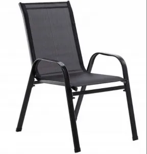 Garden Line Súprava dvoch záhradných stoličiek Kapla čierna
