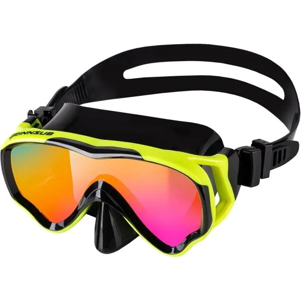 FINNSUB MATRIX KIDS SET Detský šnorchlovací set, žltá, veľkosť
