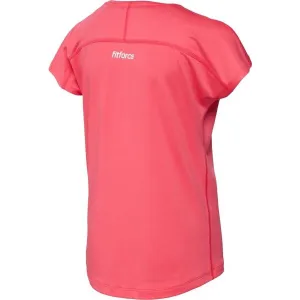 Fitforce LIKYTE Dievčenské fitness tričko, ružová, veľkosť 152-158