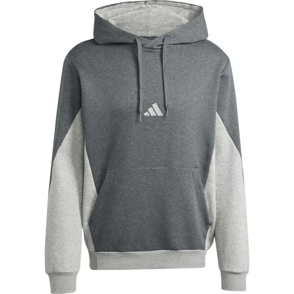 adidas SPORTSWEAR FLEECE COLORBLOCK TRACK SUIT Pánska tepláková súprava, tmavo sivá, veľkosť XXL