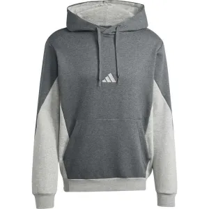 adidas SPORTSWEAR FLEECE COLORBLOCK TRACK SUIT Pánska tepláková súprava, tmavo sivá, veľkosť XXL