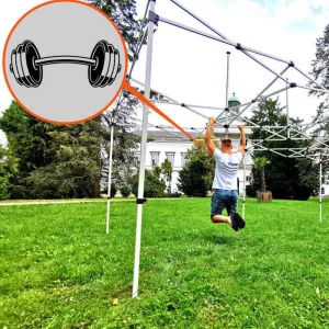 BRIMO Skladací Nožnicový stan 2 x 3 m SUPER Oceľ | Montáž za 2 min - s 3 stenami - Modrá 8