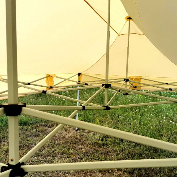BRIMO Párty stan 3x6 m Nožnicový (3 steny) - Oceľová Konštrukcia a Plachta 330g/m² - s 3 stenami - Modrá 11