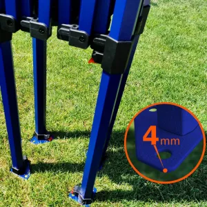 BRIMO Rozkladacie stánky 2x3m - s 3 stenami - Čierna 21