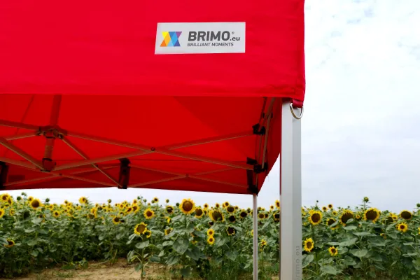 BRIMO Párty stan 4x6 m Premium (Alu) s 3 stenami – Rýchlorozkladací - s 3 stenami - Biela 17
