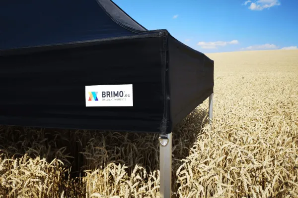 BRIMO Hliníkový promo stan 4x4 m ALU EXCLUSIVE – 3 steny, HEX 45 mm - s 3 stenami - Biela 16