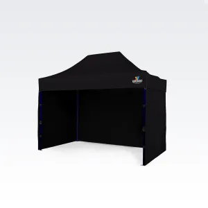 BRIMO Rozkladacie stánky 2x3m - s 3 stenami - Čierna 21