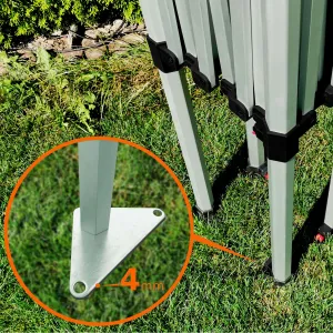 BRIMO Profi Záhradný Stan 2x3m ALU EXCLUSIVE (3 steny) - s 3 stenami - Modrá 3