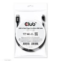 Kábel USB Club3D 3.2 Kábel typu C na Micro USB (M/M), obojsmerný, 1 m