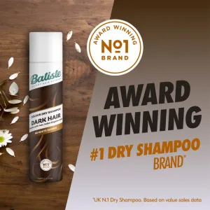 Batiste Dark and Deep Brown suchý šampón pre tmavé vlasy 350 ml