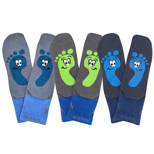 3PACK detské ponožky Voxx viacfarebné (Barefootik-mix-boy) 30/34