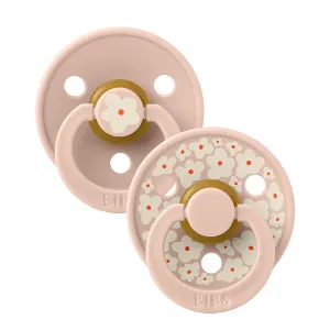 BIBS STUDIO Cumlíky z prírodného kaučuku Colour Jasmine 2ks - veľkosť 1 - Blush Mix