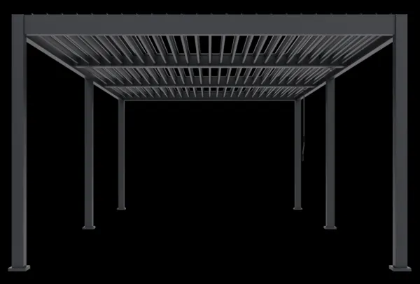 ArtRoja Bioklimatická hliníková pergola INTRO DUO voľne stojaca | antracit 8 x 4 m