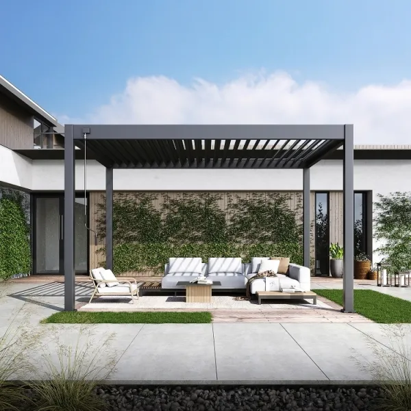 ArtRoja Bioklimatická hliníková pergola INTRO NEO voľne stojaca | antracit 3 x 4 m