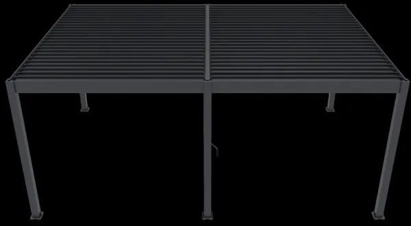 ArtRoja Bioklimatická hliníková pergola INTRO DUO voľne stojaca | antracit 6 x 4 m