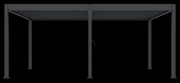 ArtRoja Bioklimatická hliníková pergola INTRO DUO voľne stojaca | antracit 6 x 4 m