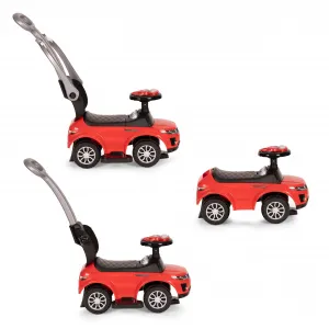 Hračkárske autíčko Rider Walker Pusher 3v1, červené