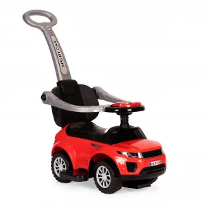 Hračkárske autíčko Rider Walker Pusher 3v1, červené