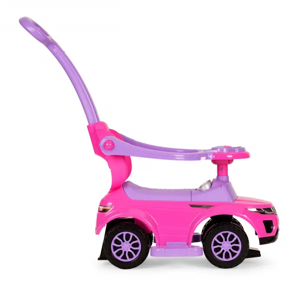 Hračkárske autíčko Rider Walker Pusher 3v1, ružové